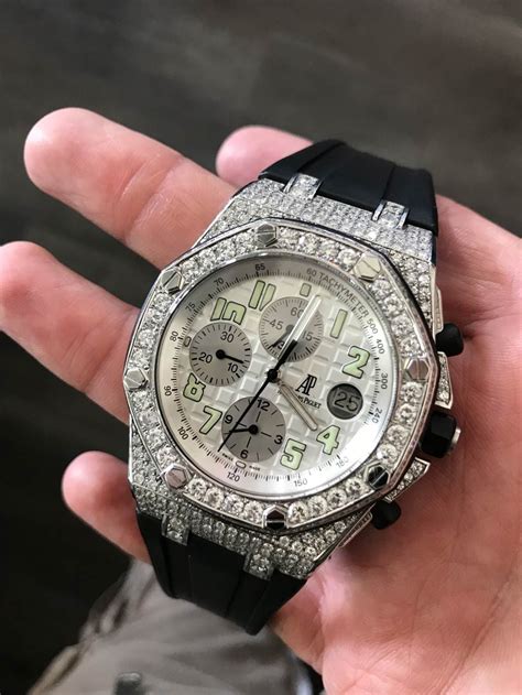 audemars piguet royal oak iced out|ap watch price iced out.